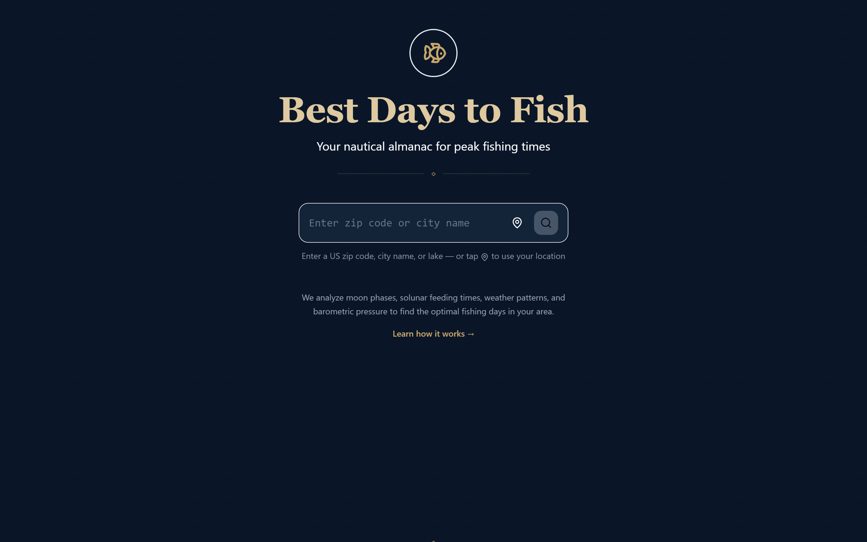 Best Days to Fish screenshot
