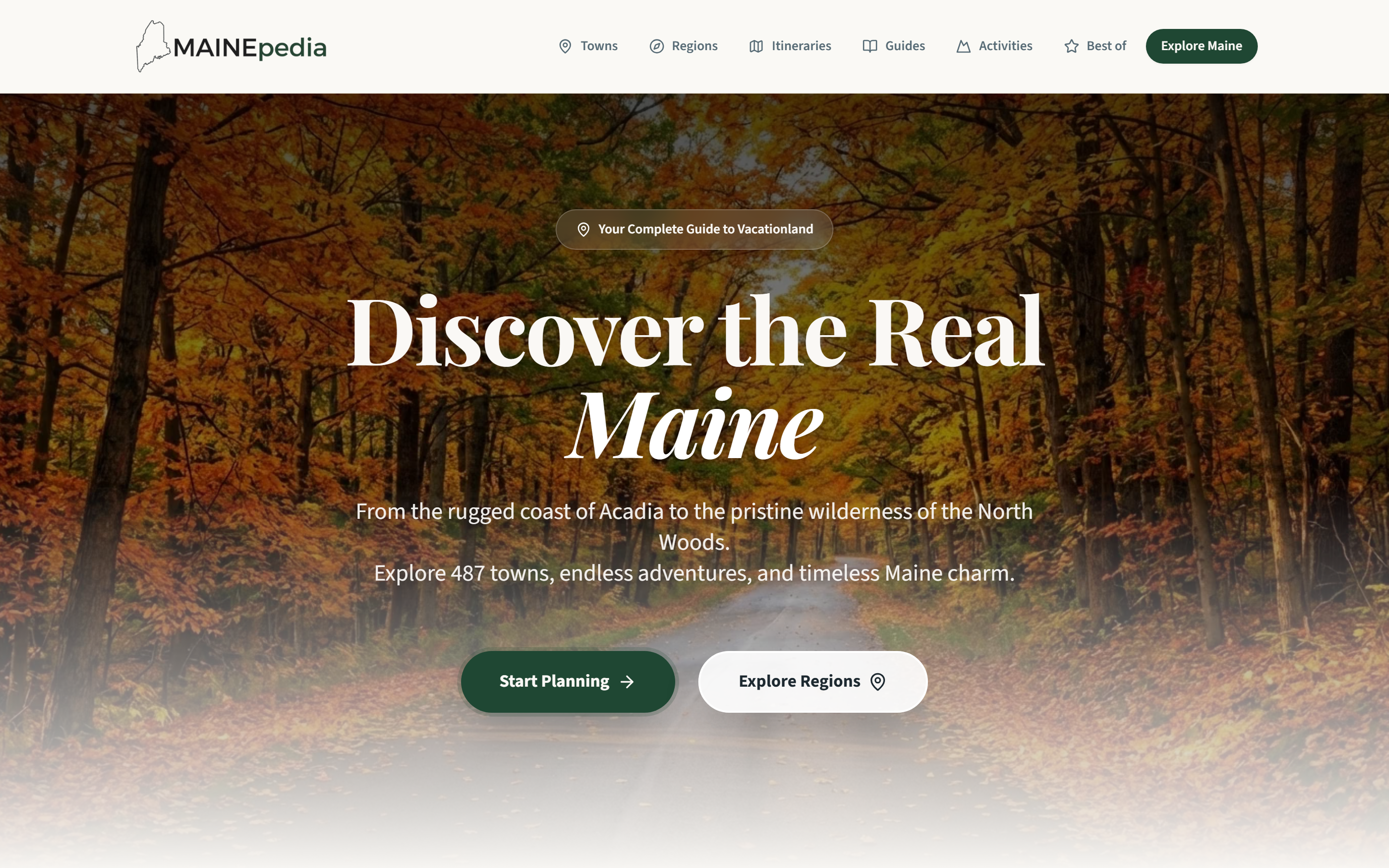 Mainepedia screenshot